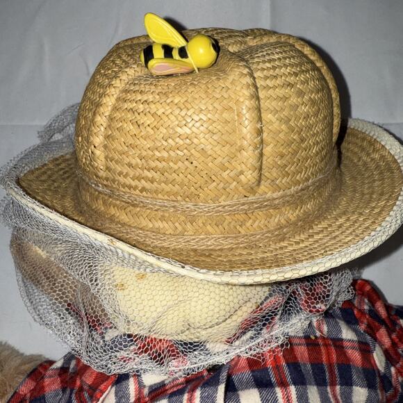 Vintage Furskins Boone Plush Bear Bee Keeper Xavier Roberts 22” 🔥🔥 - Picture 3 of 6